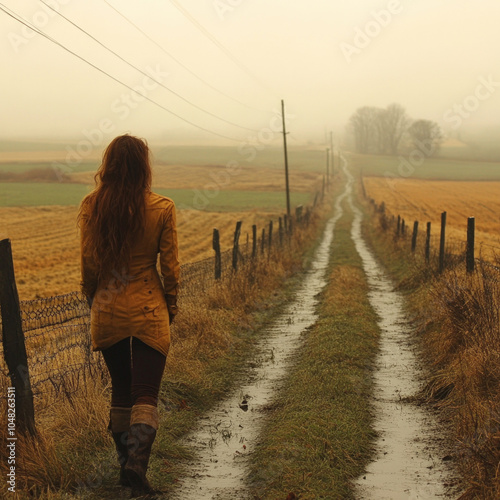 Walking Away Isolated