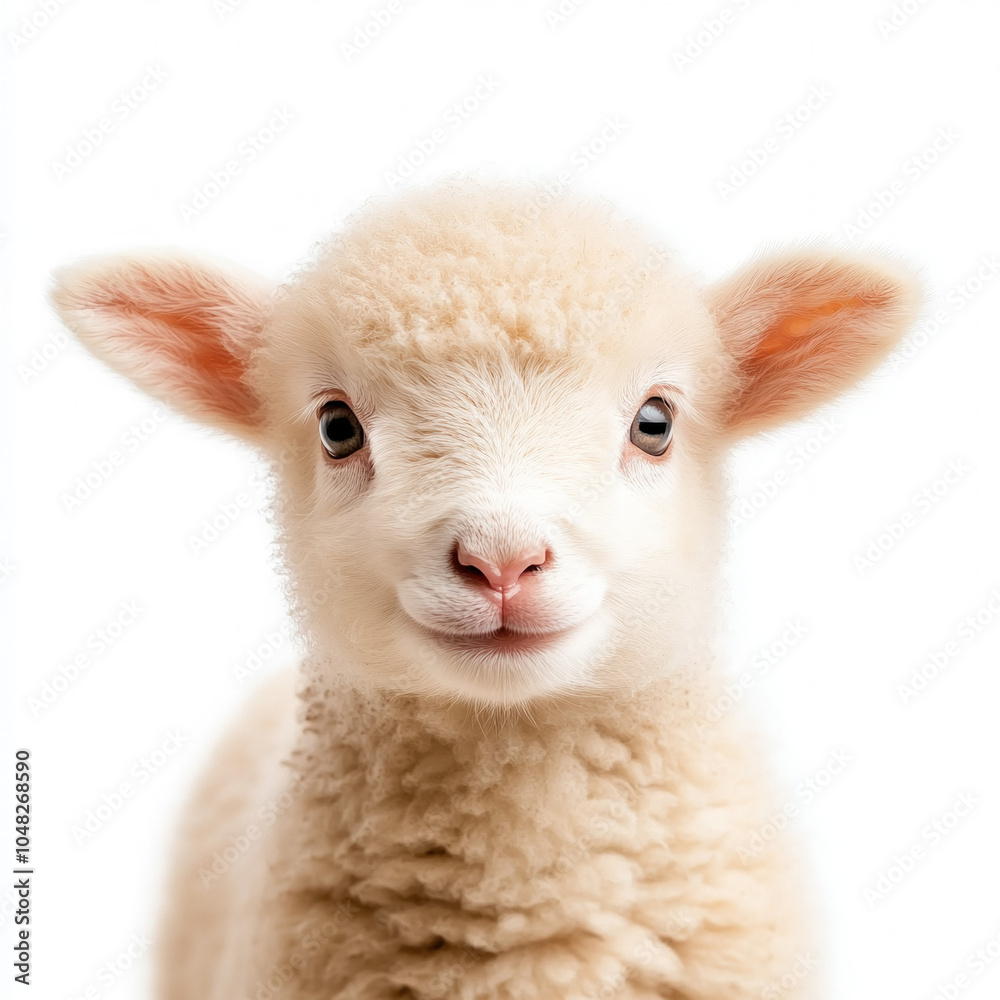 Obraz premium Baby Lamb Isolated