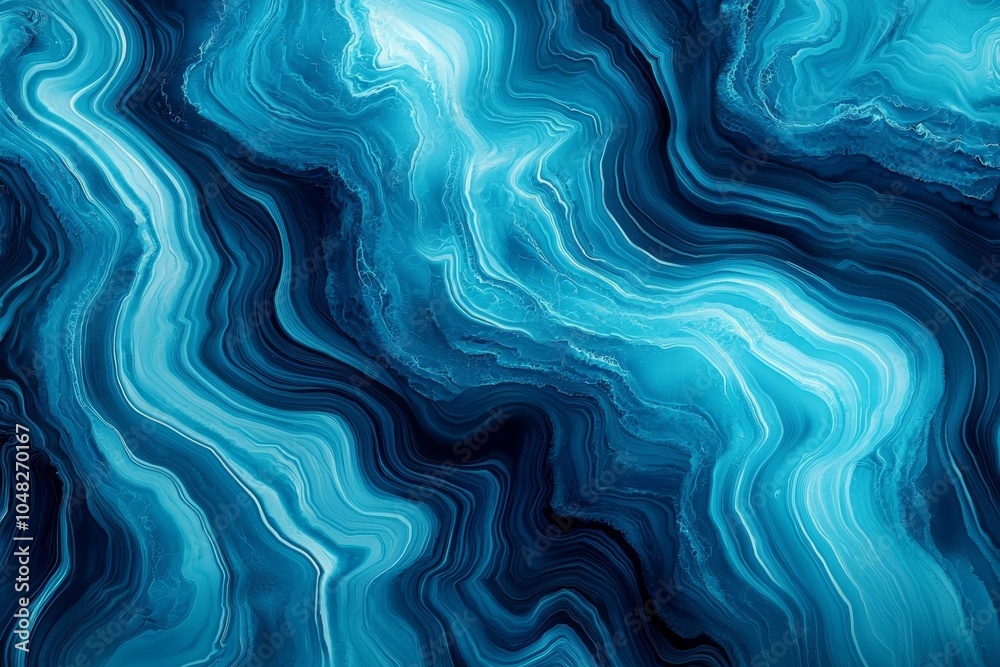 Fototapeta premium Hyber realistic photo of Marble ink colorful. Blue marble pattern texture abstract background. can be used for background or wallpaper , copy space for text,
