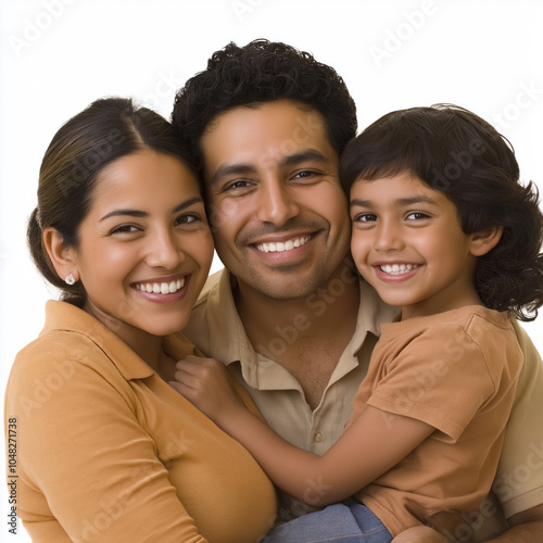 Hispanic Family Isolated