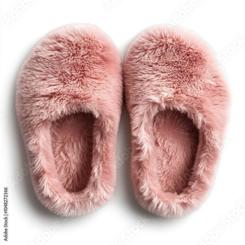 Pink Slippers Isolated