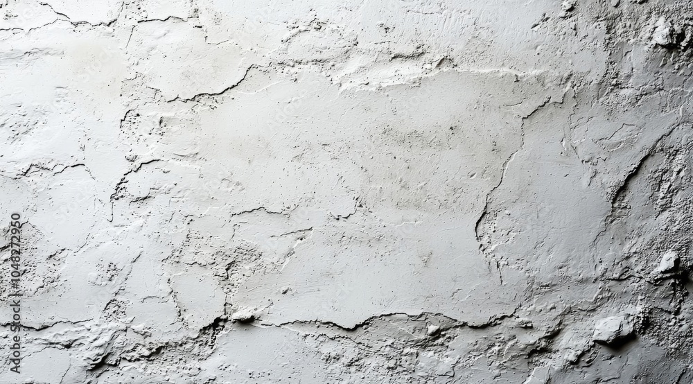 Obraz premium Hyber realistic photo of White concrete wall background texture with plaster , copy space for text,
