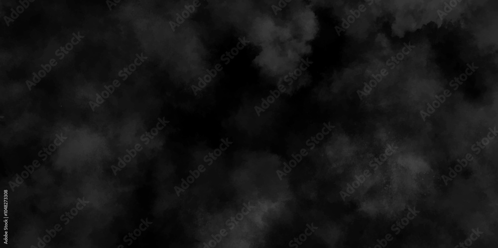 Abstract ash cloud and smoke texture in dark background. White Black fog effect transparent smoke isolated dark dramatic sky with black stormy clouds. Grunge creative and becorative fractal somke art