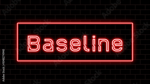 Baseline のネオン文字 photo