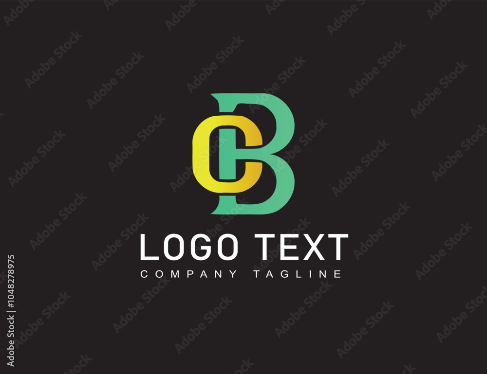C B logo design vector icon C B logo design vector icon