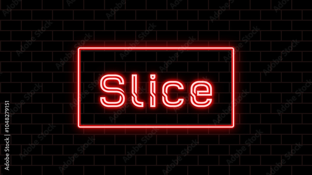 Slice のネオン文字 Slice のネオン文字