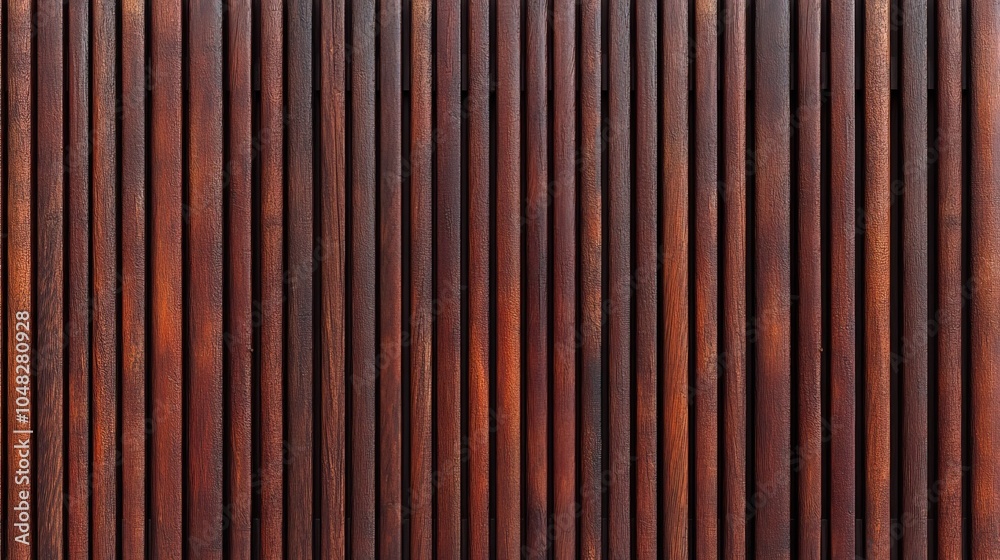 A close-up of a dark wood slat wall with vertical alignment, showcasing rich textures and warm brown tones for architectural or design backgrounds.
A close-up of a dark wood slat wall with vertical alignment, showcasing rich textures and warm brown tones for architectural or design backgrounds.