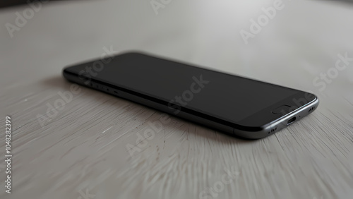 Smartphone With Black Screen on Table