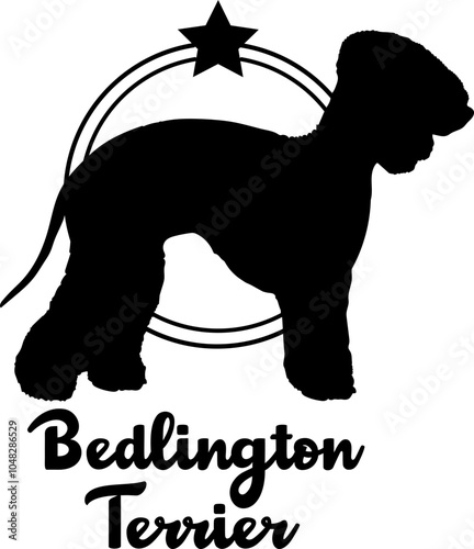 Bedlington Terrier. dog silhouette,  dog, dog breeds, logo, vector, silhouette, logo design, animal, illustration, icon, sign, design, black,  symbol, pet