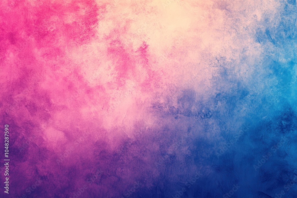 Fototapeta premium Colorful gradient backdrop featuring tints of pink, magenta, blue, and purple with a textured finish for website banners, headers, or poster creations