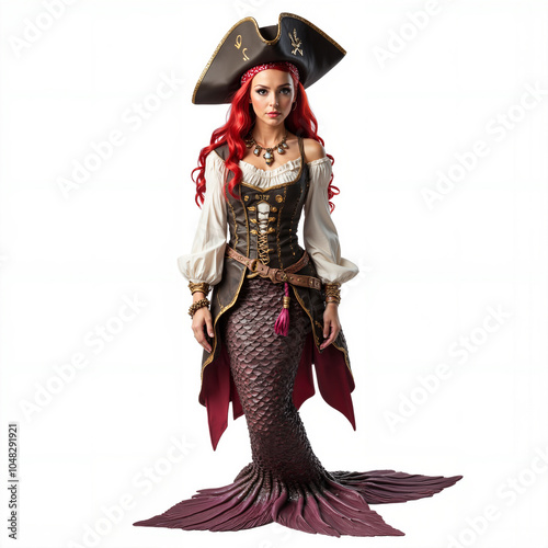 Red-Haired Mermaid Pirate photo