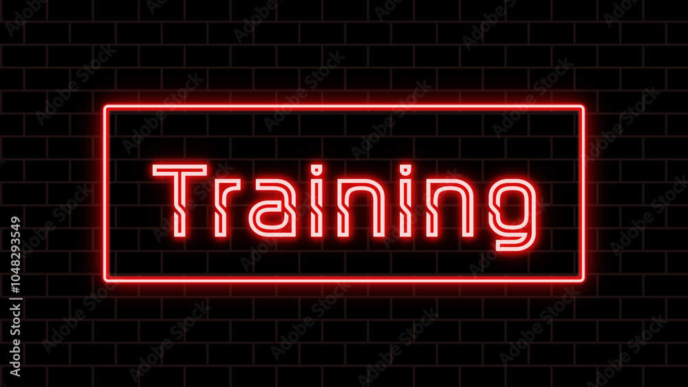 Training のネオン文字 Training のネオン文字