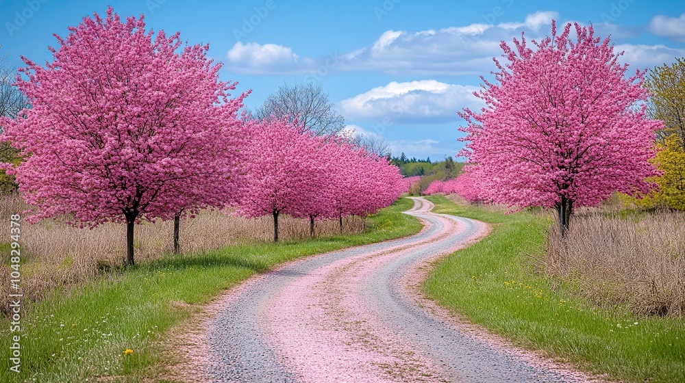 Vibrant Red Apples in Full Bloom Orchard Surrounded by Lush Greenery and Clear Blue Sky Vibrant Red Apples in Full Bloom Orchard Surrounded by Lush Greenery and Clear Blue Sky