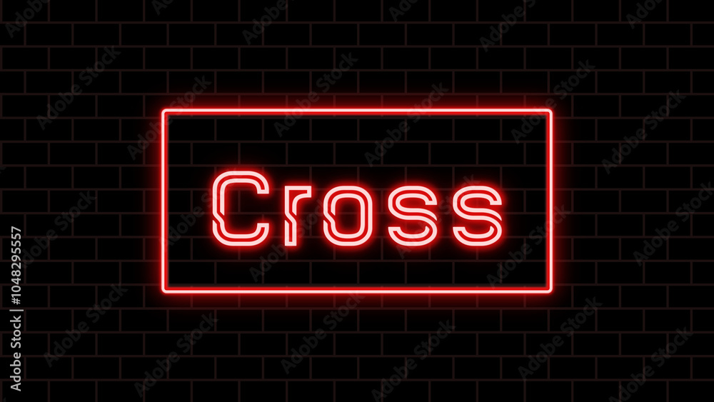 Cross のネオン文字 Cross のネオン文字