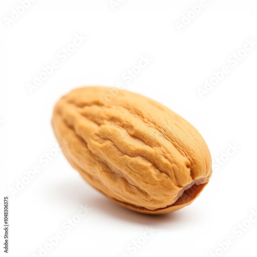 almond isolated on white background full depth of field