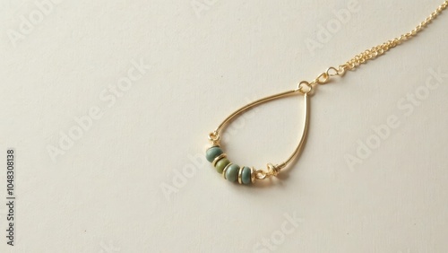 Elegant Sustainable Jewelry Piece on Neutral Background