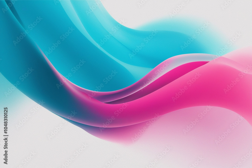Elegant Gradient Waves of Blue and Pink, created by generative AI Elegant Gradient Waves of Blue and Pink, created by generative AI