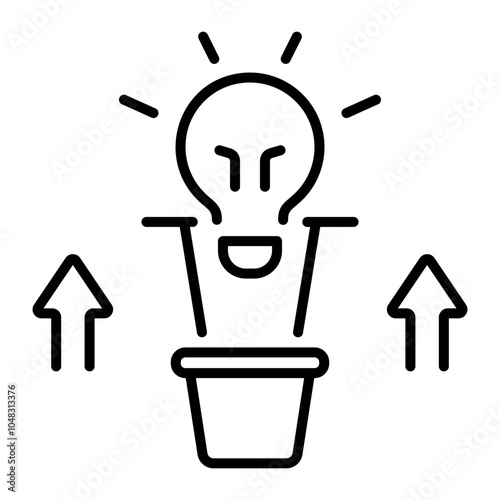 Talent development, icon in outline style 