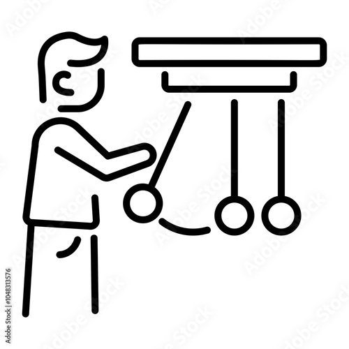 A linear icon of momentum 