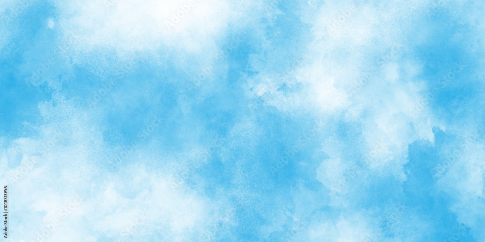 Abstract blue sky with clouds, sky blue watercolor sky and clouds, Light blue background with watercolor, Colorful gradient ink colors wet effect hand drawn painted blue texture. Abstract blue sky with clouds, sky blue watercolor sky and clouds, Light blue background with watercolor, Colorful gradient ink colors wet effect hand drawn painted blue texture.