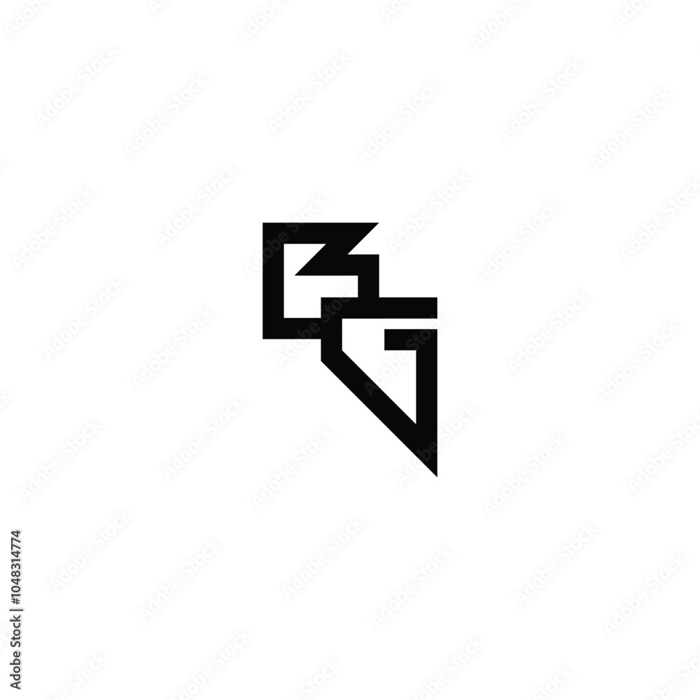 BG monogram logo design letter text name symbol monochrome logotype alphabet character simple logo BG monogram logo design letter text name symbol monochrome logotype alphabet character simple logo