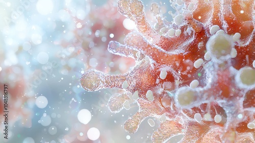 Smallpox Virus 3D Render Microscopic Disease Medical Illustration Infectious Agent Health Research