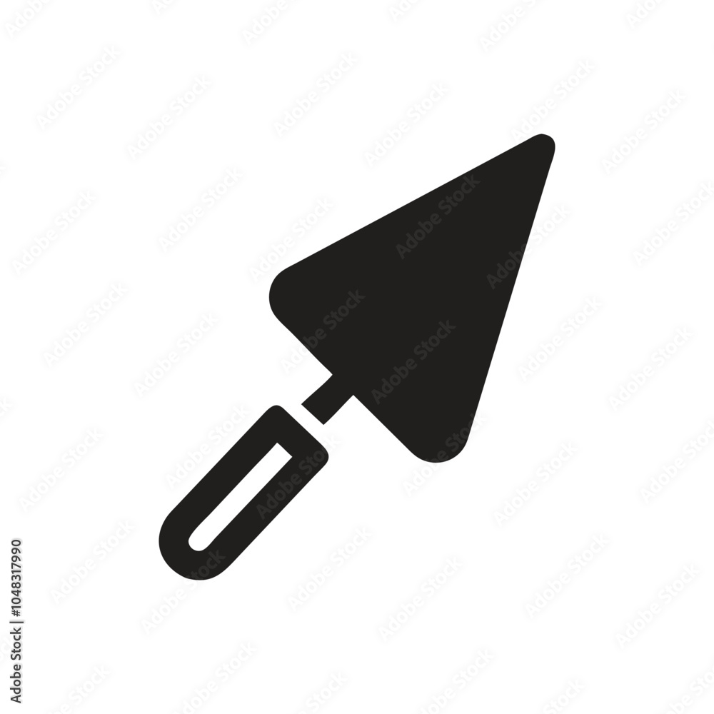 Garden trowel icon on white background Garden trowel icon on white background