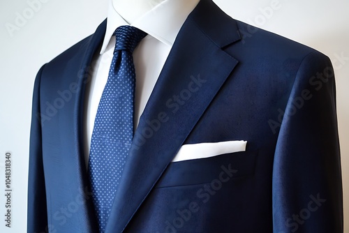 Male casual suit isolated on black background, high quality image, clipping path included