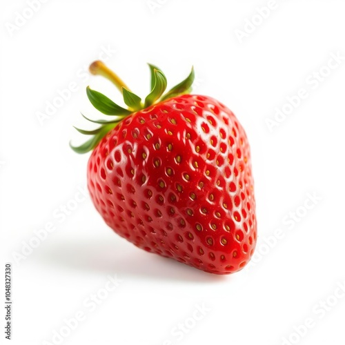 strawberry isolated on white background clipping path full depth of field high quality photo