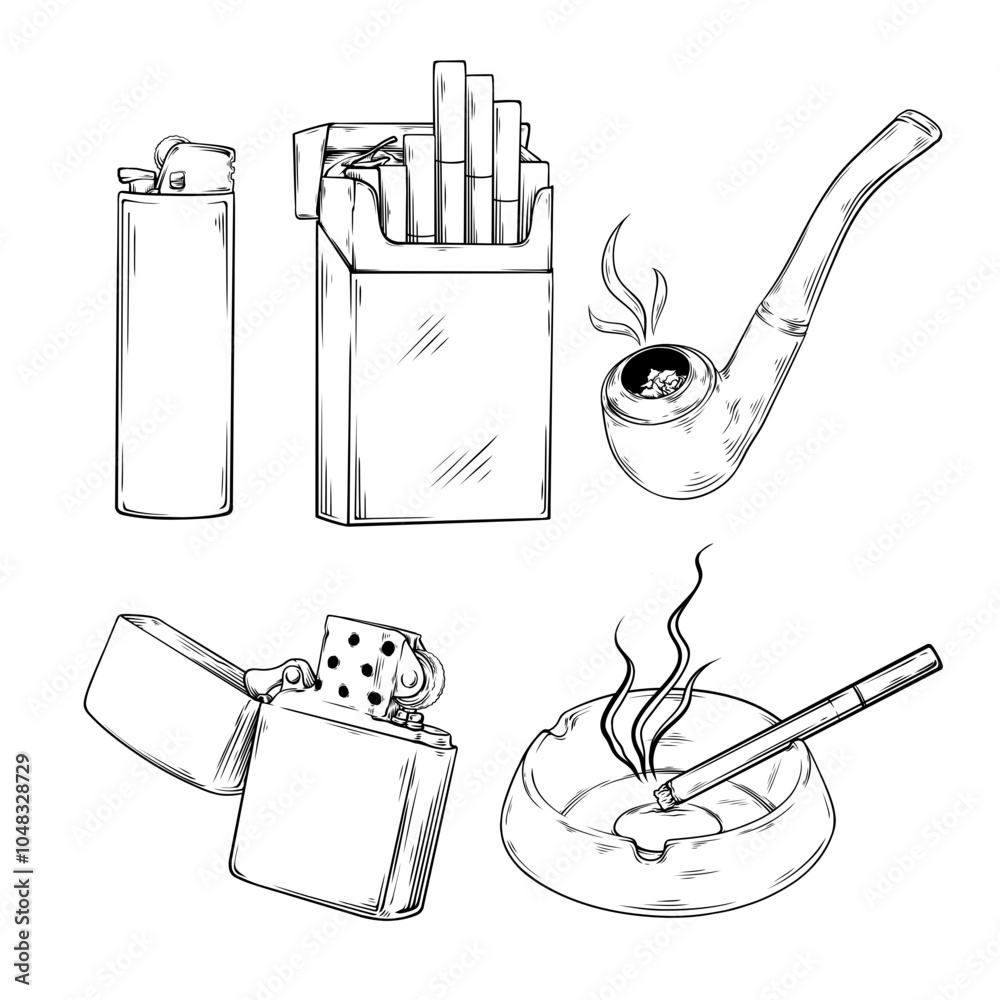 draw of a cigarette How to pack || No Smoking || Easy Drawing easy cigarette drawing How to