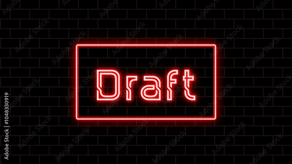 Draft のネオン文字 Draft のネオン文字