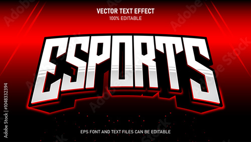 Esport  3d style  editable text effect