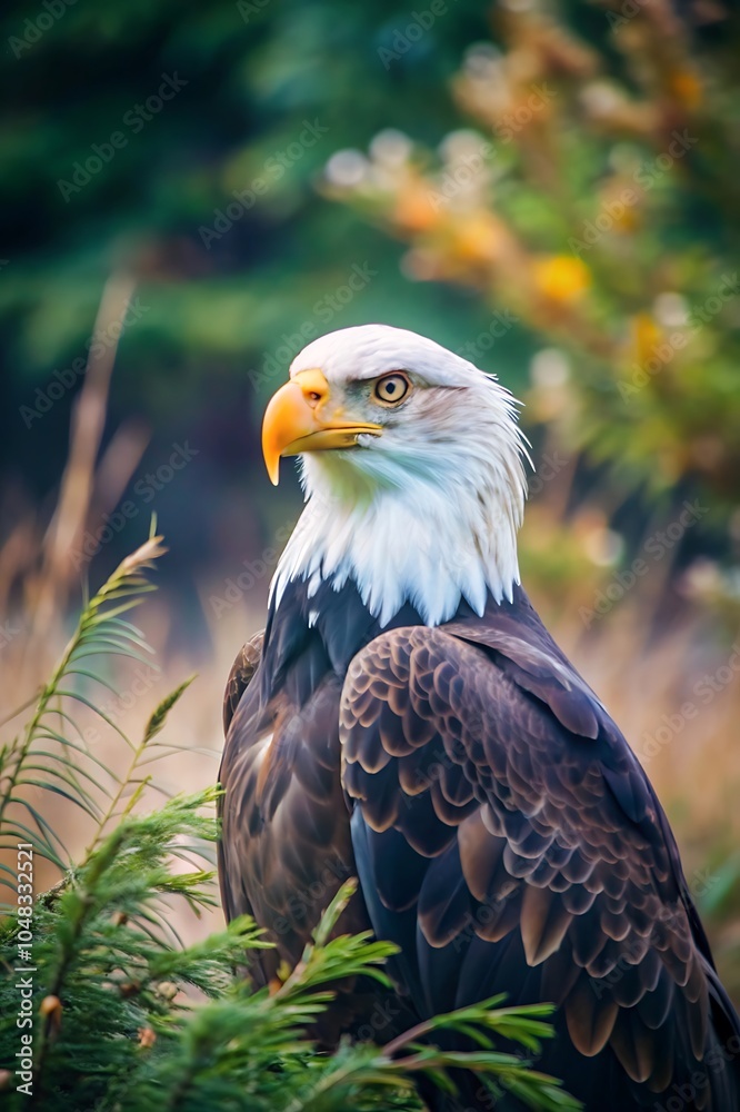 Obraz premium Bald Eagle in Nature Cinematic Photography