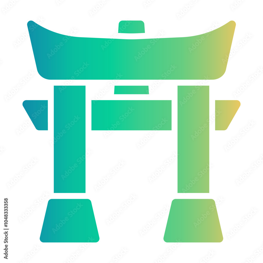 Fototapeta premium Shinto Gradient icon