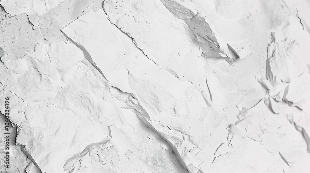 Fototapeta premium The lure of the White Textured Background -A Versatile Visual Element for Design and Creativity，the texture adds interest,exploring the Beauty of White Texture Background.Generative AI
