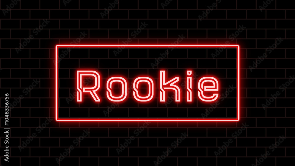 Rookie のネオン文字 Rookie のネオン文字