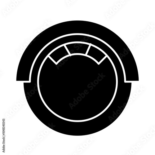 Roomba vacuum cleaner robot icon