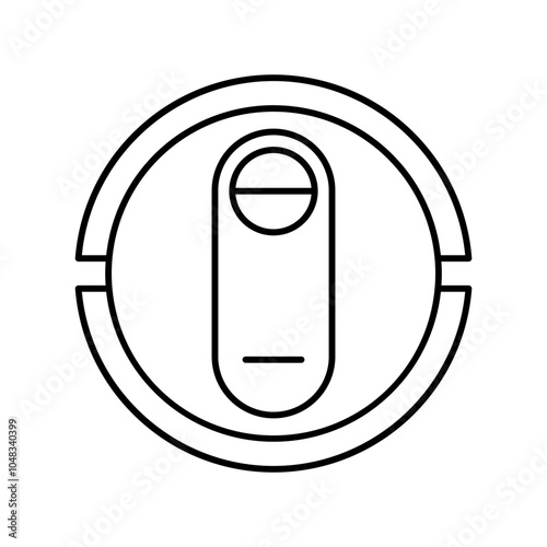 Roomba vacuum cleaner robot icon