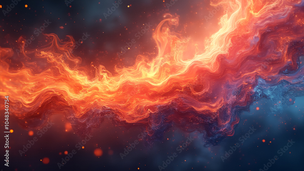 Dynamic fire swirl effect with vibrant colors Dynamic fire swirl effect with vibrant colors