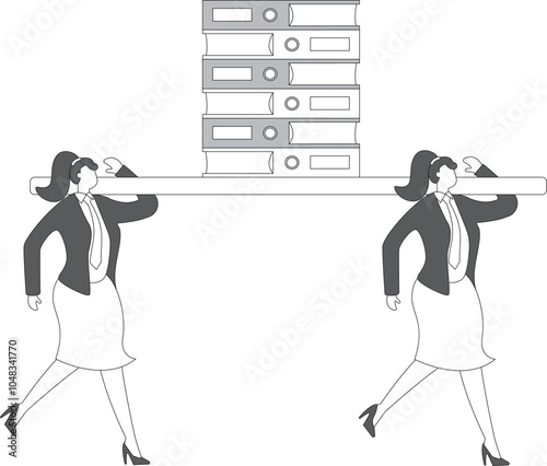 Picking up, Book,Stack,Heap, Businesswoman,