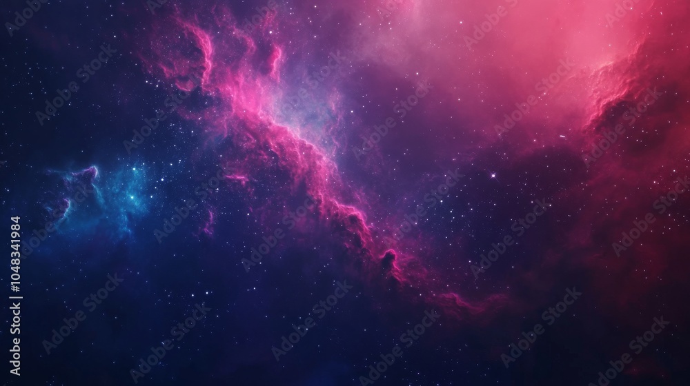 Cosmic Abstract Background with Starry Skies Cosmic Abstract Background with Starry Skies