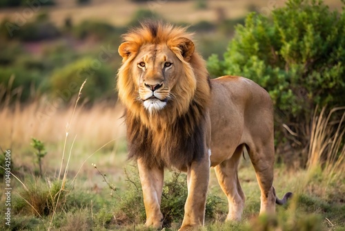 Wallpaper Mural Wild Lion in Nature Torontodigital.ca