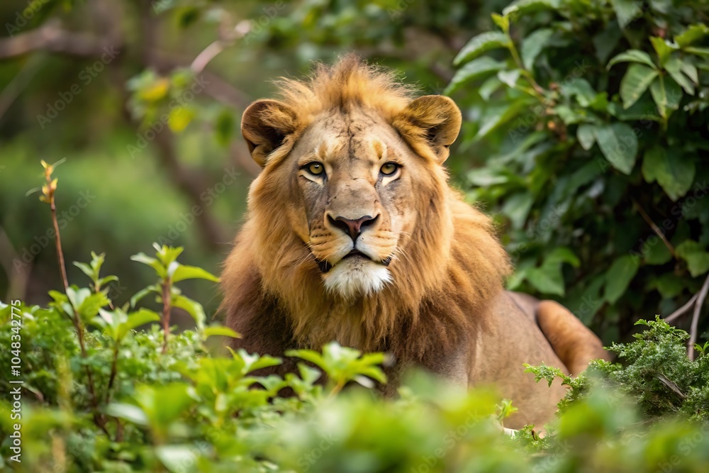 Fototapeta premium Wild Lion in Nature