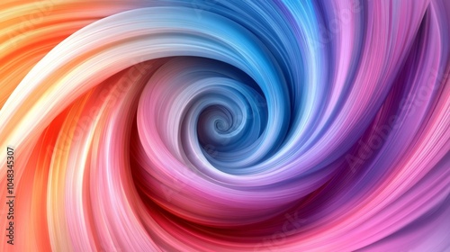 Colorful Swirling Vortex of Vibrant Hues