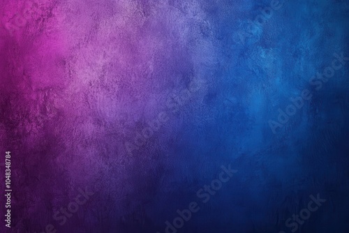 Vibrant gradient background in shades of blue and purple with dark noise texture for posters, headlines, or banner creations photo