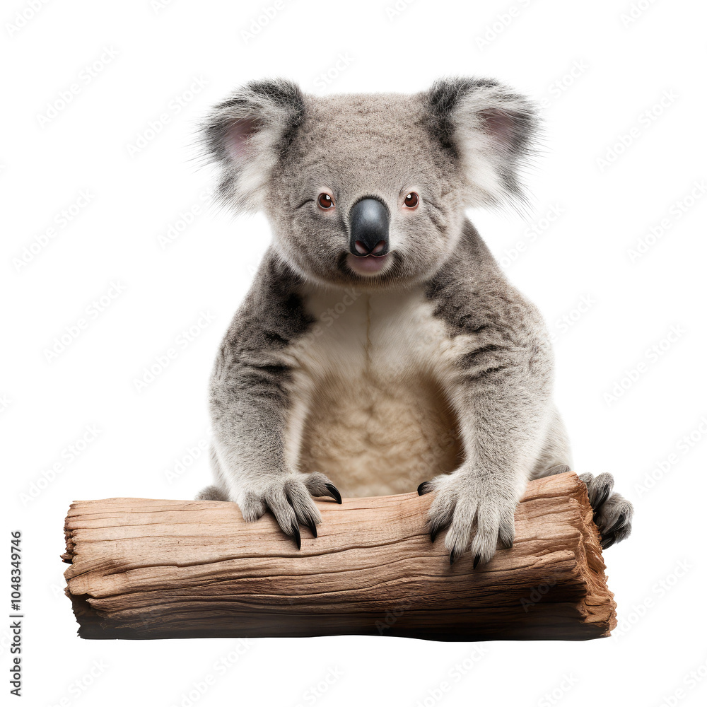 Fototapeta premium cute koala isolated on white.