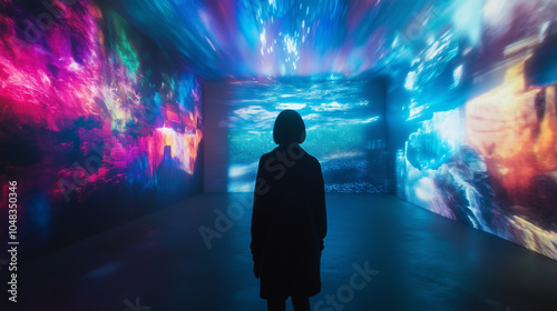 未来とテクノロジーの世界へ誘う、幻想的なイマーシブ体験