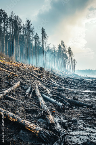 Wildlife habitat destruction due to climate change impacts