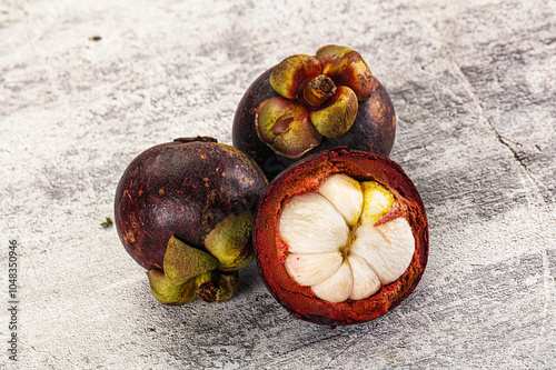 Tropical exotic sweet juicy Mangosteen