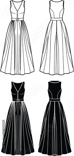 illustration of a dress